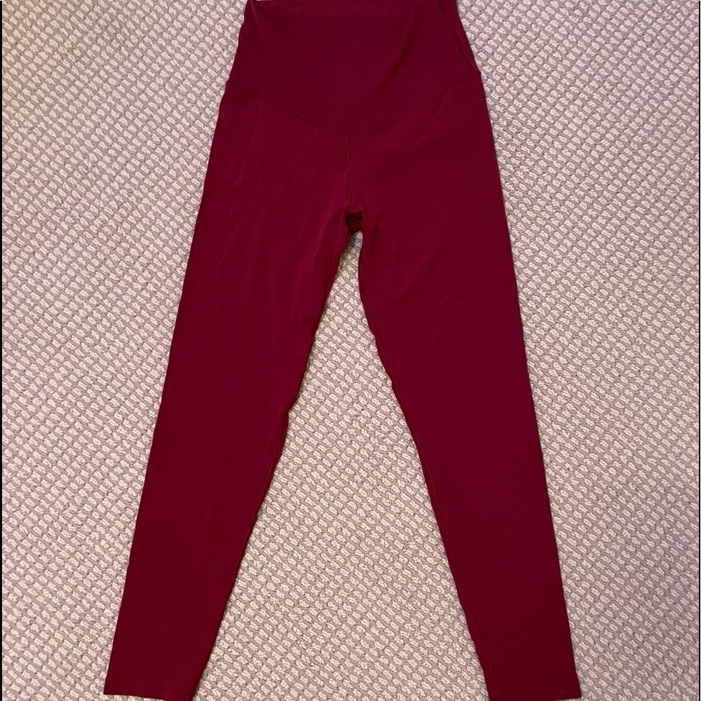aerie maroon red leggings
